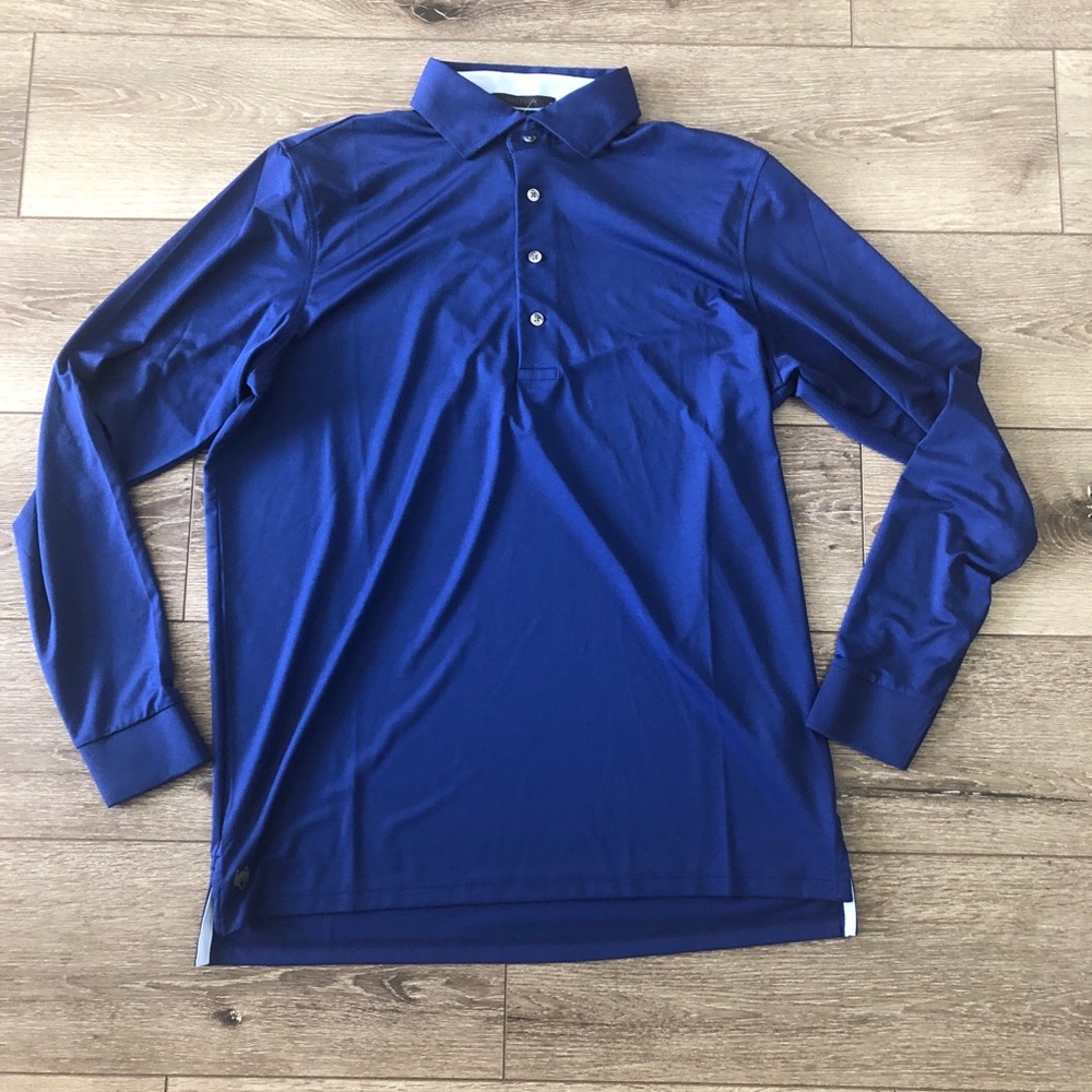 GREYSON RLX KAYA LS MEN'S GOLF POLO SHIRT, SIZE: M